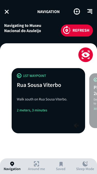 waveOut navigation waypoint by waypoint, creating a fluid transition of information.